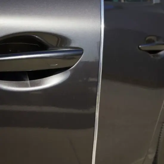 Stockroom Plus&nbsp;Car Door Bumper Edge Guard, U Channel&nbsp;Automotive Trim Edge Protector,&nbsp;49.5 ft, Silver image {1}