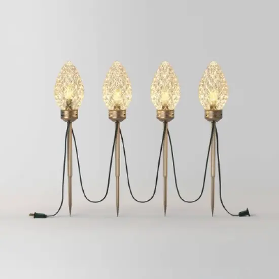 4pc LED Big Bulb Christmas Novelty Pathway - Wondershop&trade; image {6}