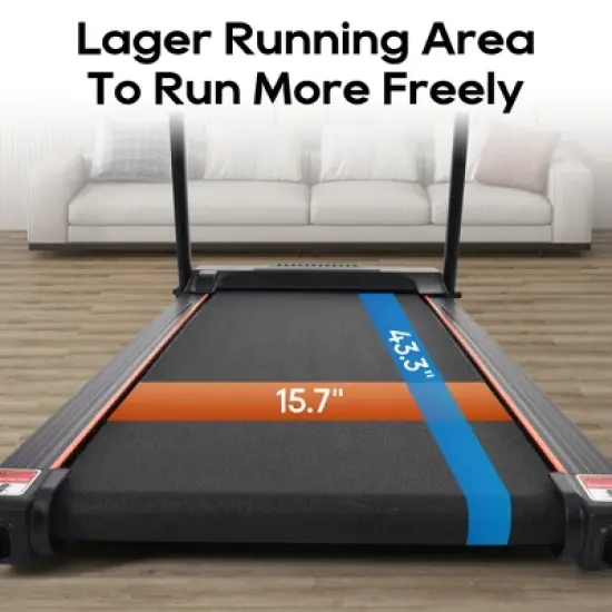 Whisen Home Folding Treadmill with Incline Adjustment image {1}