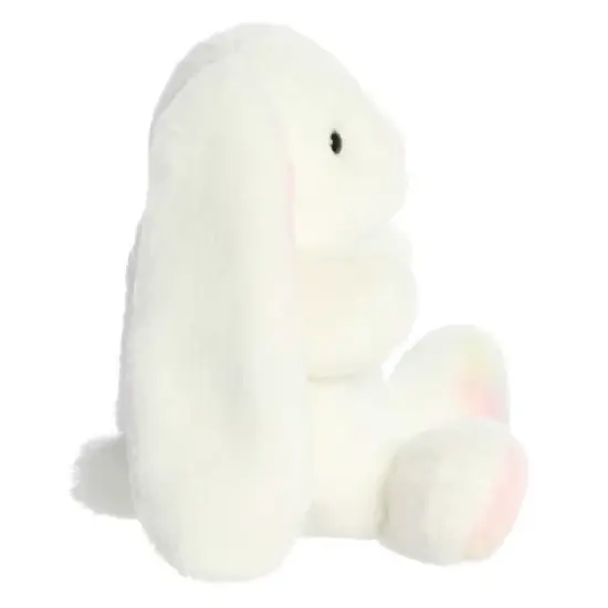 Aurora Spring 11" Rainbow Bunny White Stuffed Animal image {2}