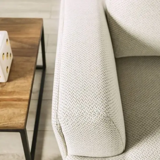 HOMES: Inside + Out Tubera Arm Chair Chenille T Seat Cushion Recliner with Extendable Back image {8}