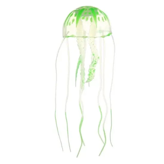 Unique Bargains w/ Suction Cup Aquarium Jellyfish Glow Decoration 2.3"x5.9" image {8}