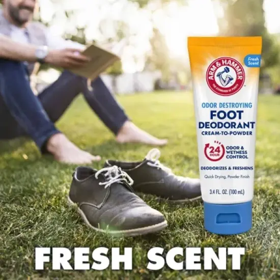 Arm & Hammer Odor Destroying Foot Deodorant Cream-to-Powder - 3.4oz image {7}