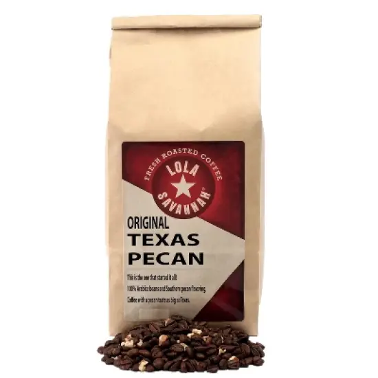 Lola Savannah Texas Pecan Whole Bean Caffeinated Coffee - 80oz image {8}