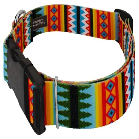 Country Brook Petz 1 1/2 Inch Deluxe Summer Pines Dog Collar image {1}