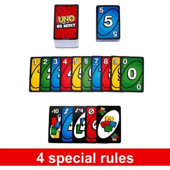 UNO Show &lsquo;em No Mercy Card Game for Kids, Adults & Family Night, Parties and Travel image {2}