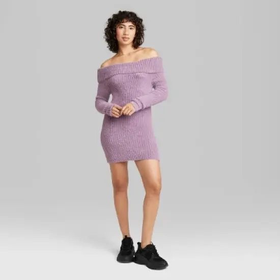 Women's Long Sleeve Mini Sweater Dress - Wild Fable&trade; image {1}