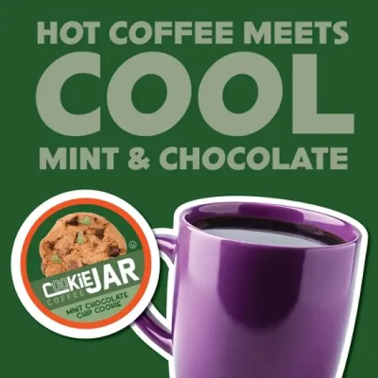 Cookie Jar Mint Chocolate Chip Flavored Coffee Pods,Compatible Keurig 2.0, 40 Ct image {4}