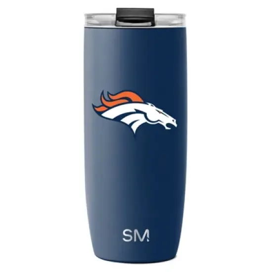 NFL Denver Broncos Simple Modern Stainless Steel Voyager Travel Mug - 20oz image {3}