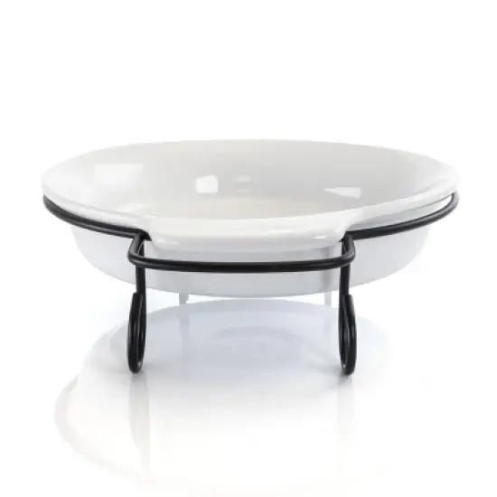 Gibson 2 Piece Stoneware Bakeware with Metal Rack image {6}