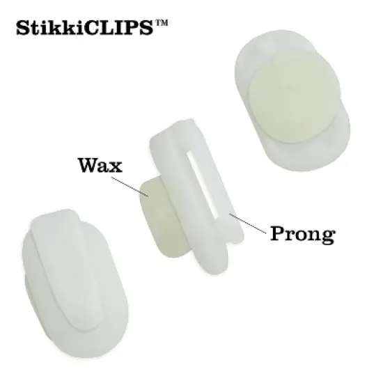 StikkiWorks StikkiCLIPS Adhesive Clips, White, 20 Per Pack, 6 Packs image {3}