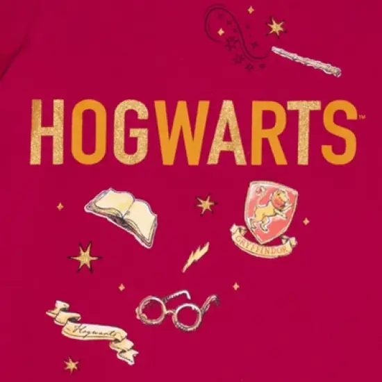 Harry Potter Hogwarts Hedwig Owl 2 Pack Graphic T-Shirts Maroon / Blue  image {5}