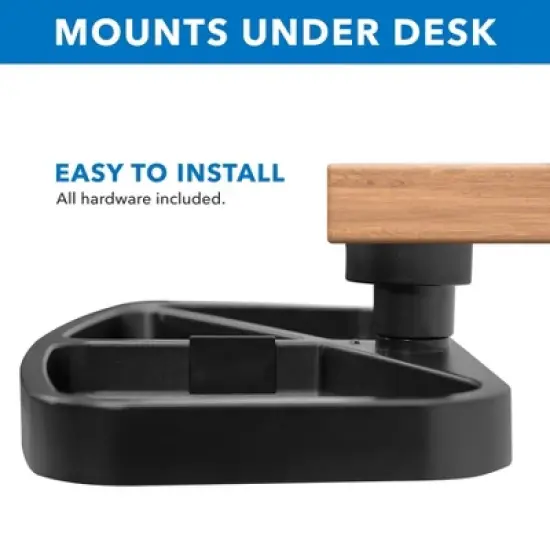 Mount-It! Under Desk Swivel Storage Tray | Ergonomic Undermount Shelf Organizer Holds Office Supplies | Mounts to Desktops Tables and Workbenches image {3}
