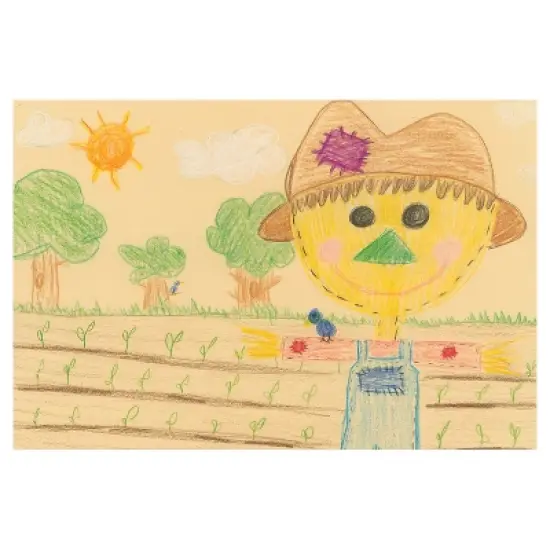 12"x18" Manila Drawing Paper 50 Sheets - Prang: Uncoated Cream Construction Paper, 70 lb, Art & Design, 12x18 Inches image {4}