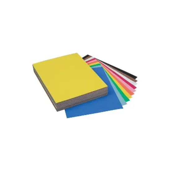 Pacon Construction Paper 220-Sheet Acid-Free 9"Wx12"L Assorted 103645 image {1}