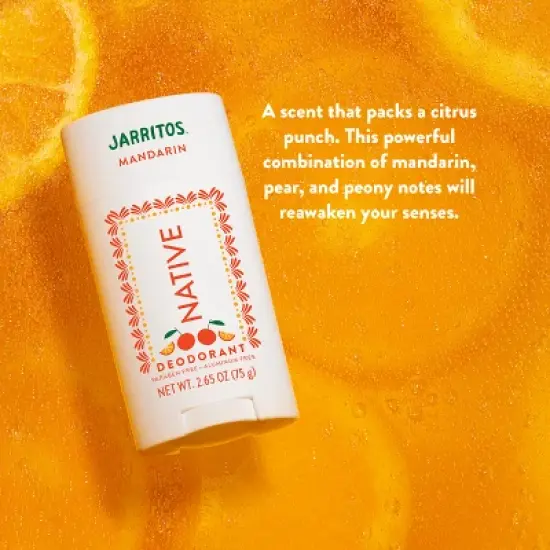 Native Deodorant for Women & Men - Limited Edition Jarritos - Mandarin - 2.65oz image {5}
