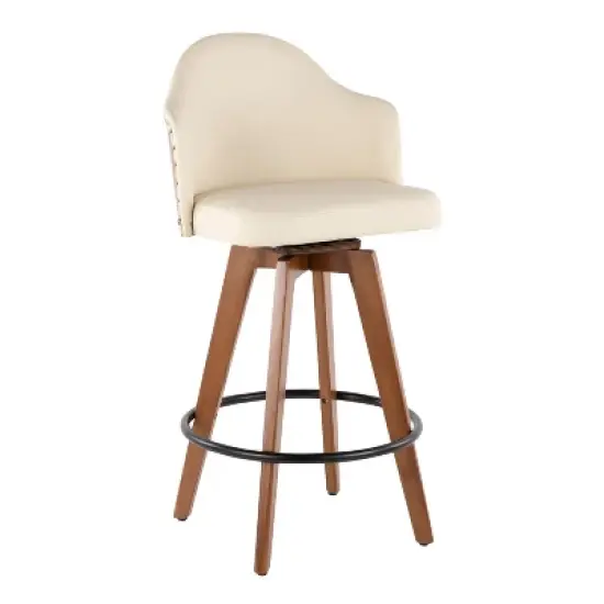 26" Ahoy Mid-Century Modern Counter Height Barstool - LumiSource image {10}