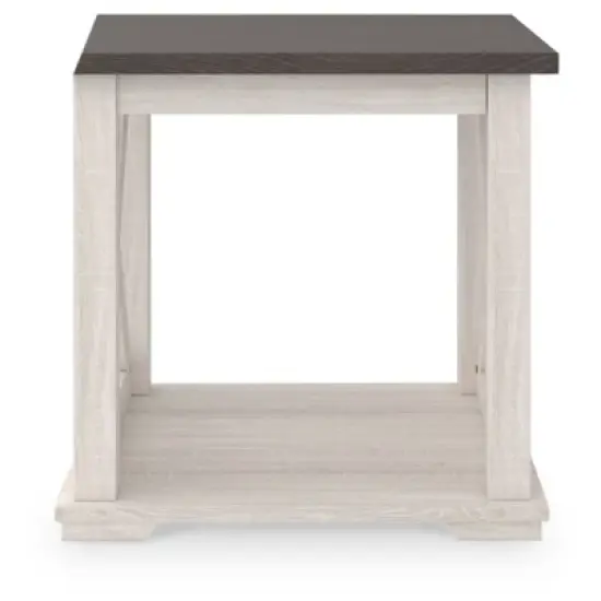 Dorrinson End Side Table White/Black/Gray - Signature Design by Ashley image {4}