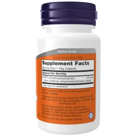 5-HTP 50mg by Now Foods  -  90 VegCap image {1}