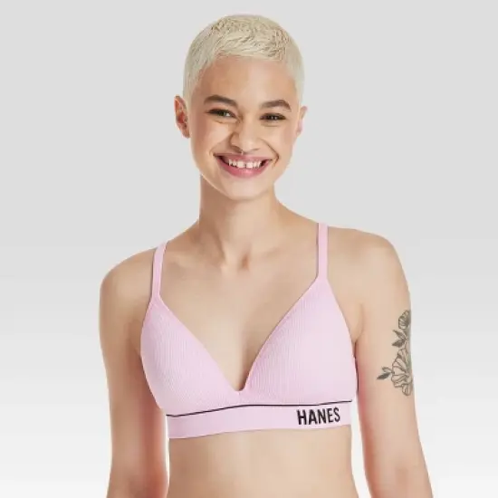 Hanes Originals Women's Ribbed Seamless Contour Bra MHB004 image {5}
