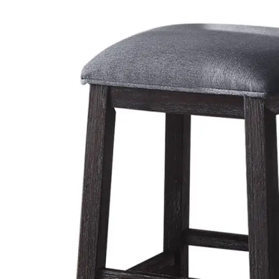 60" Necalli Marble Top Counter Height Dining Set Weathered Espresso - Acme Furniture image {3}