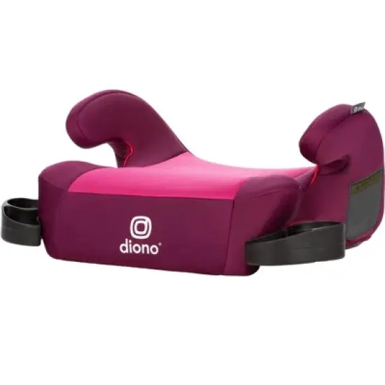 Diono Solana 2 No Latch Pack of 2 Backless Booster Car Seats, Pink/Blue image {5}
