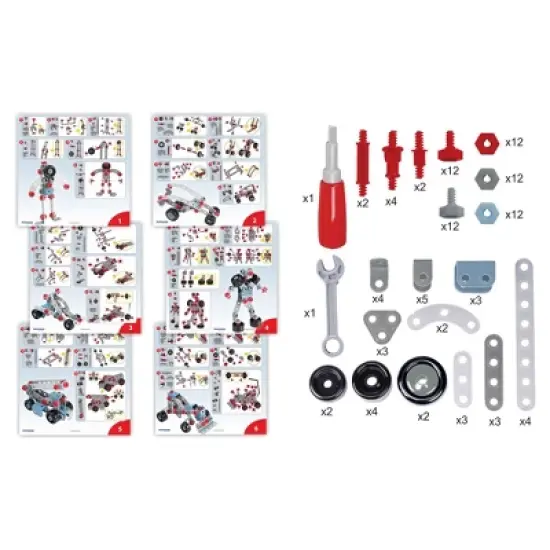 Miniland Educational Mecatech, Vehicle & Robot Building Set, 106 Pieces image {2}