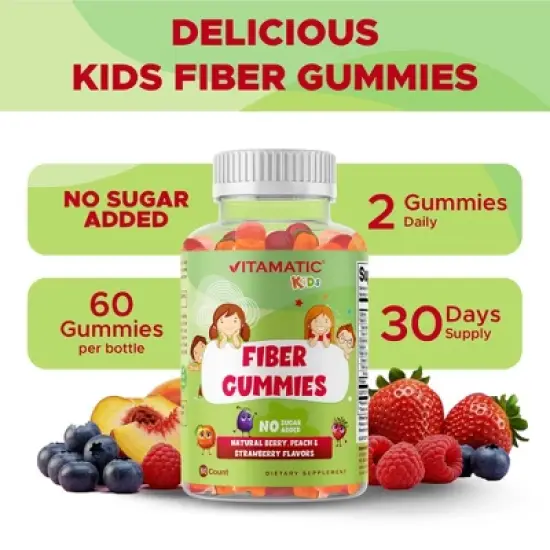 Kids Fiber Gummies - 60 Gummies image {5}