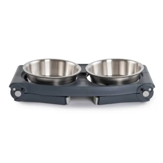 Dexas Adjustable Height Stainless Steel Dog Bowl image {2}