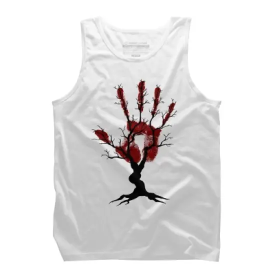 Men's Design By Humans Halloween Tree By aisenArt Tank Top image {6}