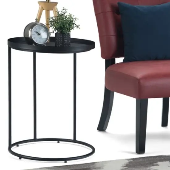 18" Lipton Metal Side Table Black - WyndenHall image {2}