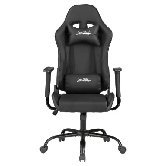 BestMassage Gaming Chair Office Chair with Lumbar Support Headrest Armrests and Rolling Swivel Computer Chair for PC Gamer image {7}