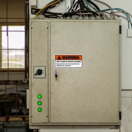 Avery Arc Flash/Shock Warning Labels, Waterproof, UV Resistant, Preprinted, 2" x 4", 100 Warning Decal Labels image {2}