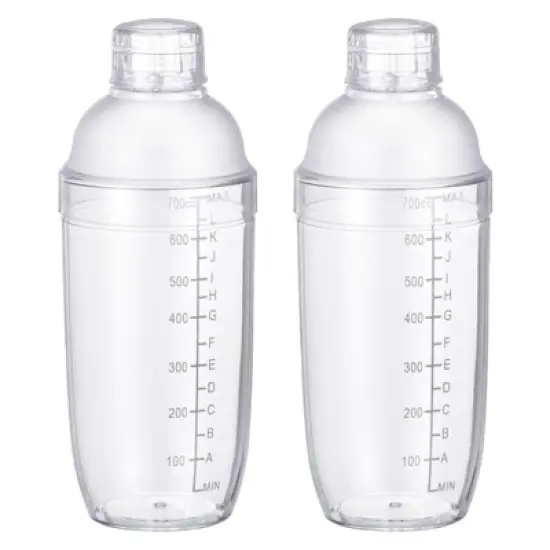 Unique Bargains Removable Plastic Boba Cocktail Shaker with Scales 2 Pcs image {6}