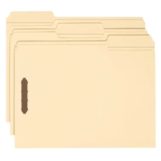 Smead Fastener File Folders, 50 Count, Manila, Reinforced 1/3-Cut Tabs, Letter Size (14537) image {8}