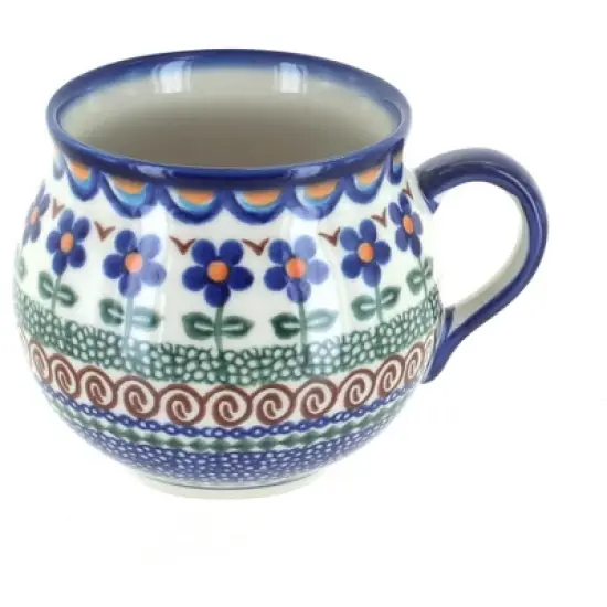 Blue Rose Polish Pottery 455 Vena Bubble Mug image {8}