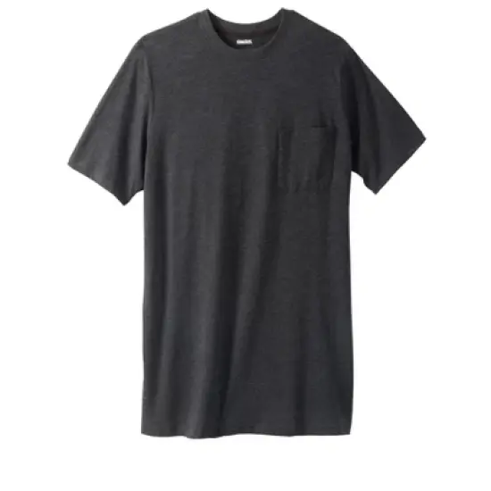 KingSize Men's Big & Tall Shrink-Less&trade; Lightweight Longer-Length Crewneck Pocket T-Shirt image {12}