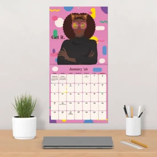 Trends International 2026 Boss Beauties 12"x12" Wall Calendar image {4}