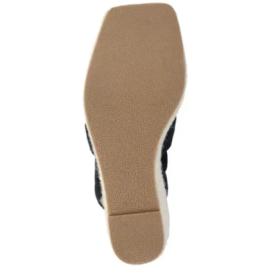 Journee Collection Womens Santorynn Tru Comfort Foam Sling Back Espadrille Platform Wedge Sandals image {4}