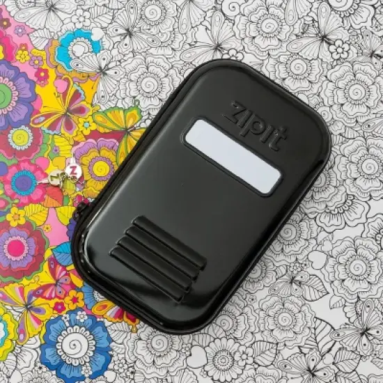 ZIPIT Lock Pencil Case for Kids, Black Pencil Box image {1}