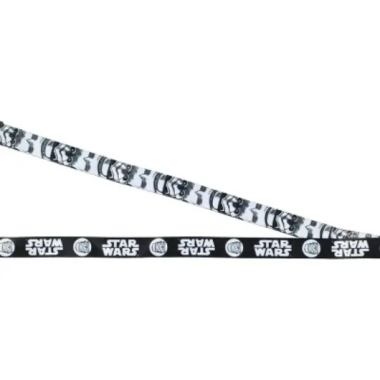 Star Wars Stormtrooper Inspired Reversible Lanyard ID Badge Holder With 2" Charm image {2}