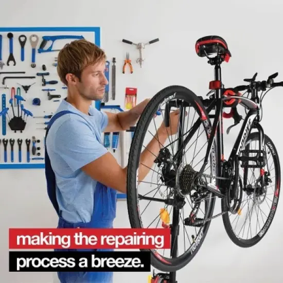 Bike Repair Stand - Foldable Home Bike Stand for Maintenance of Road Bike & Mountain Bike - Height Adjustable Portable Bike Work Stand - Homeitusa image {1}