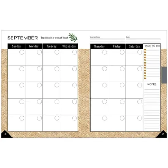 Schoolgirl Style Simply Boho Teacher Planner image {1}