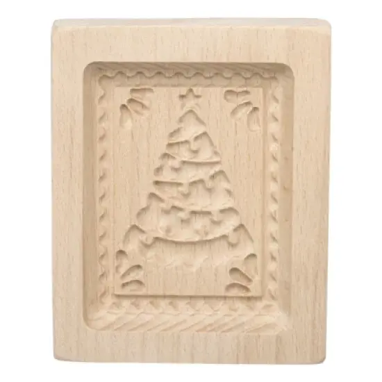 Unique Bargains Wooden 3D Carved Smooth Vintage Baking Cookie Biscuit Mould image {12}