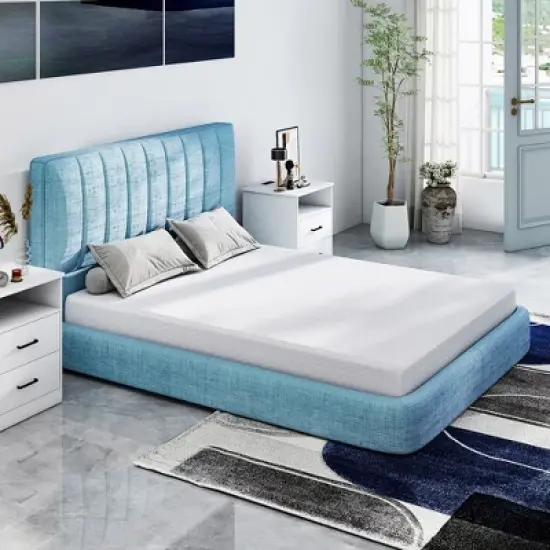 Resenkos Twin Size Memory Foam Mattress in a Box, 1.5" Gel Green Tea AeroFusion Memory Foam, 4.5" Flex Support Base Foam, Soft Touch,  6" image {7}