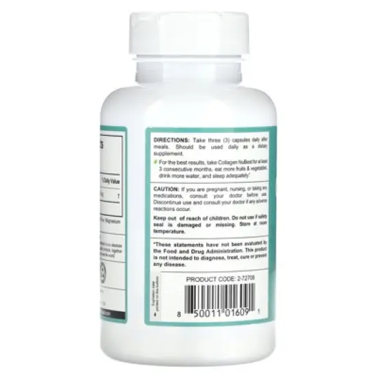 NuBest Premium Collagen Nubest, Enhanced Absorption, 90 Capsules (500 mg per Capsule) image {2}