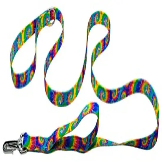 Country Brook Petz Classic Tie Dye Deluxe Reflective Dog Leash image {3}