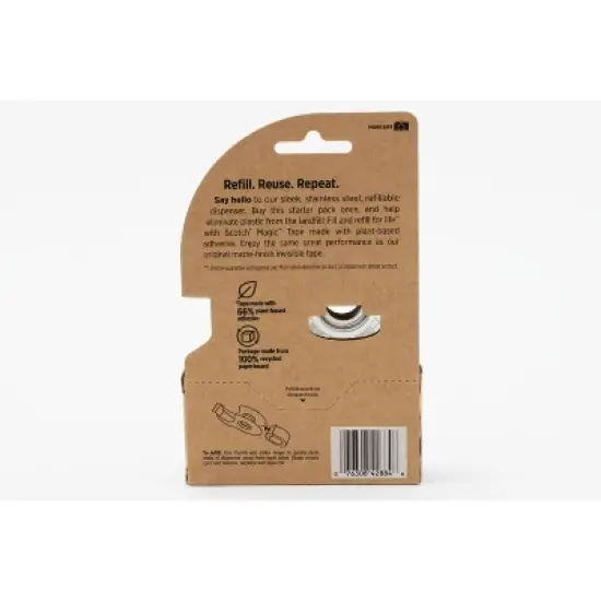 Scotch Magic Stainless Steel Refillable Tape Dispenser 30.4yd image {11}