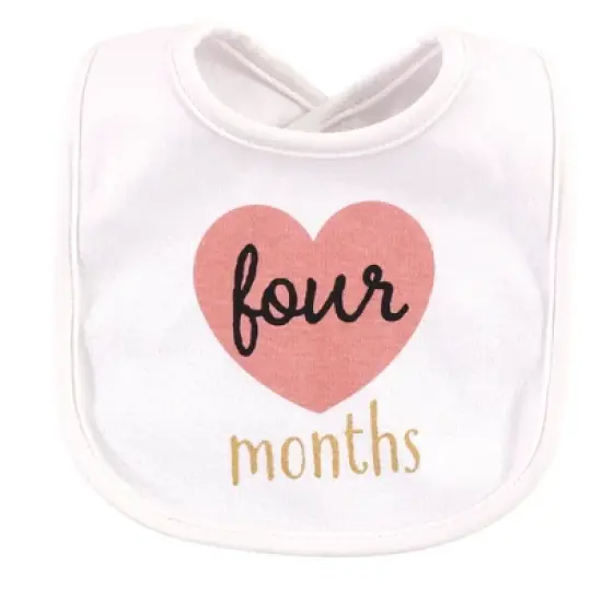 Hudson Baby Infant Girl Cotton Bibs 13pk, Hello World, One Size image {4}