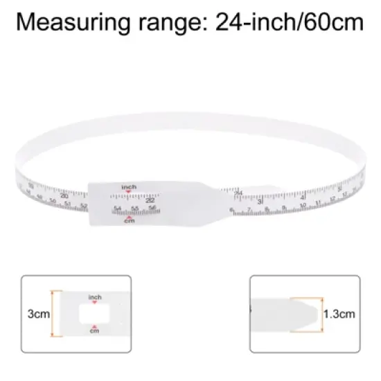 Unique Bargains 24" Child Head Arm Circumference Measuring Tape image {1}